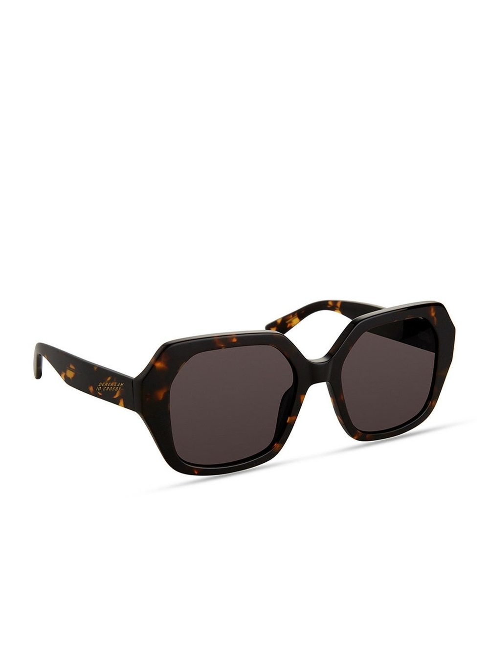 10 Crosby Derek Lam Tortoiseshell Oversized Geometric Neptune Sunglasses - Picture 3 of 4